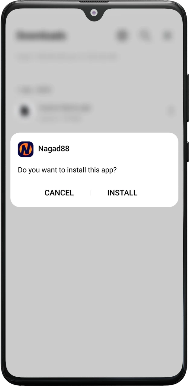 Save the Nagad88 App APK file to your Android phone downloads folder.