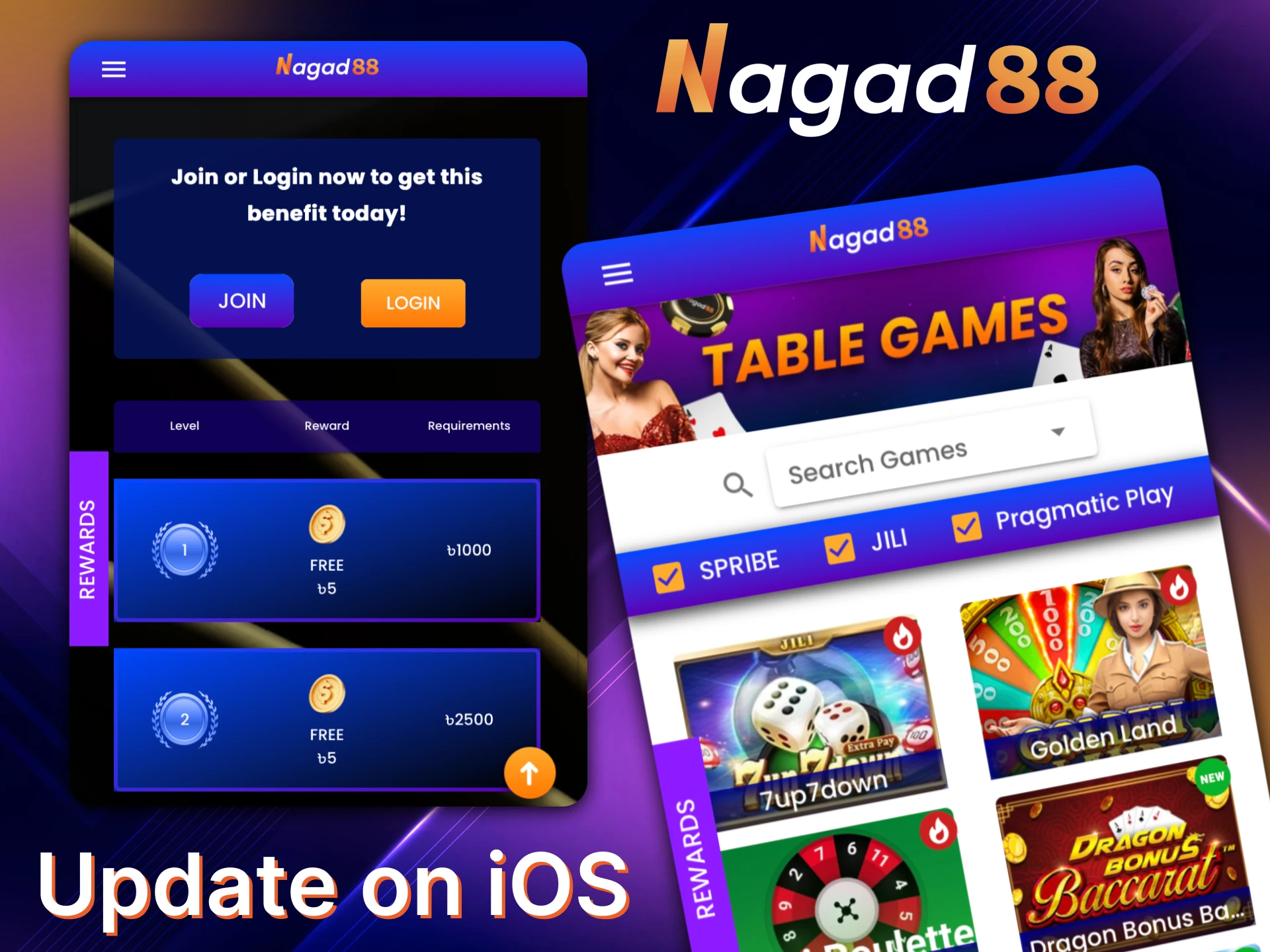 Refresh your Nagad88 app on iOS